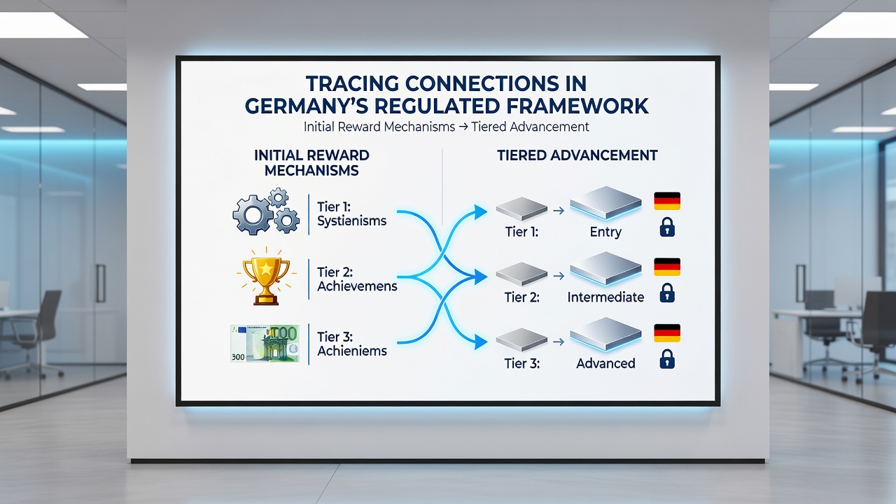 Grafische Übersicht zu Loyalty-Stufen und Bonus-Integration in regulierten Casinos
